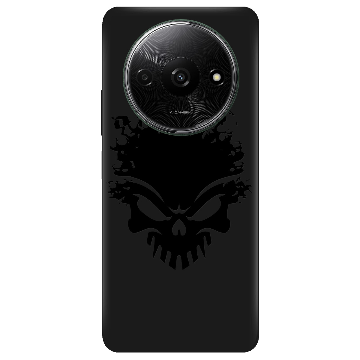 Чехол для Xiaomi Redmi A3 черный матовый soft touch Ugolek - фото 1 - Чехлы для телефонов