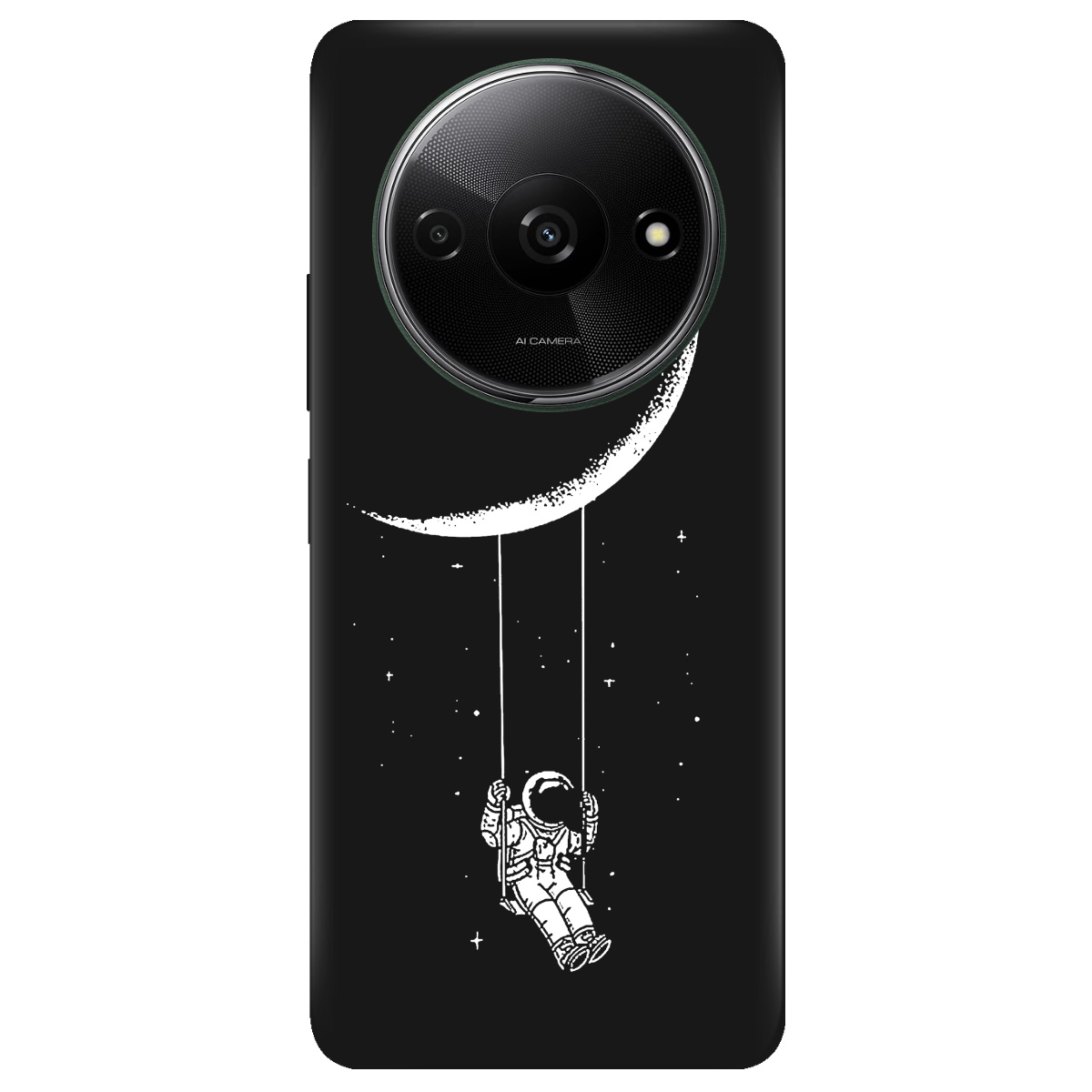 Чохол для Xiaomi Redmi A3 чорний матовий soft touch Swing - фото 1 - Чохли для телефонів