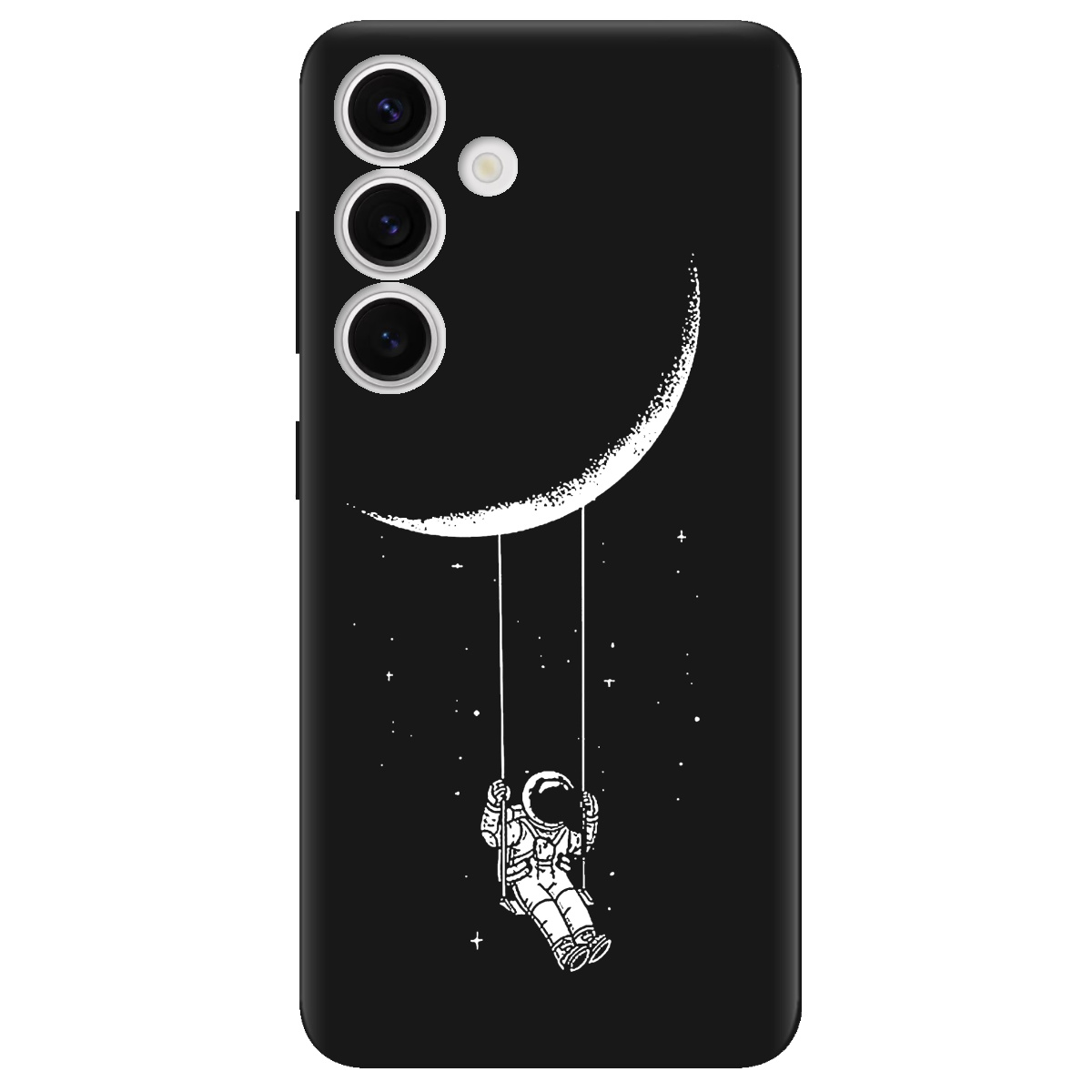 Чохол для Samsung Galaxy S25 Plus чорний матовий soft touch Swing - фото 1 - Чохли для телефонів