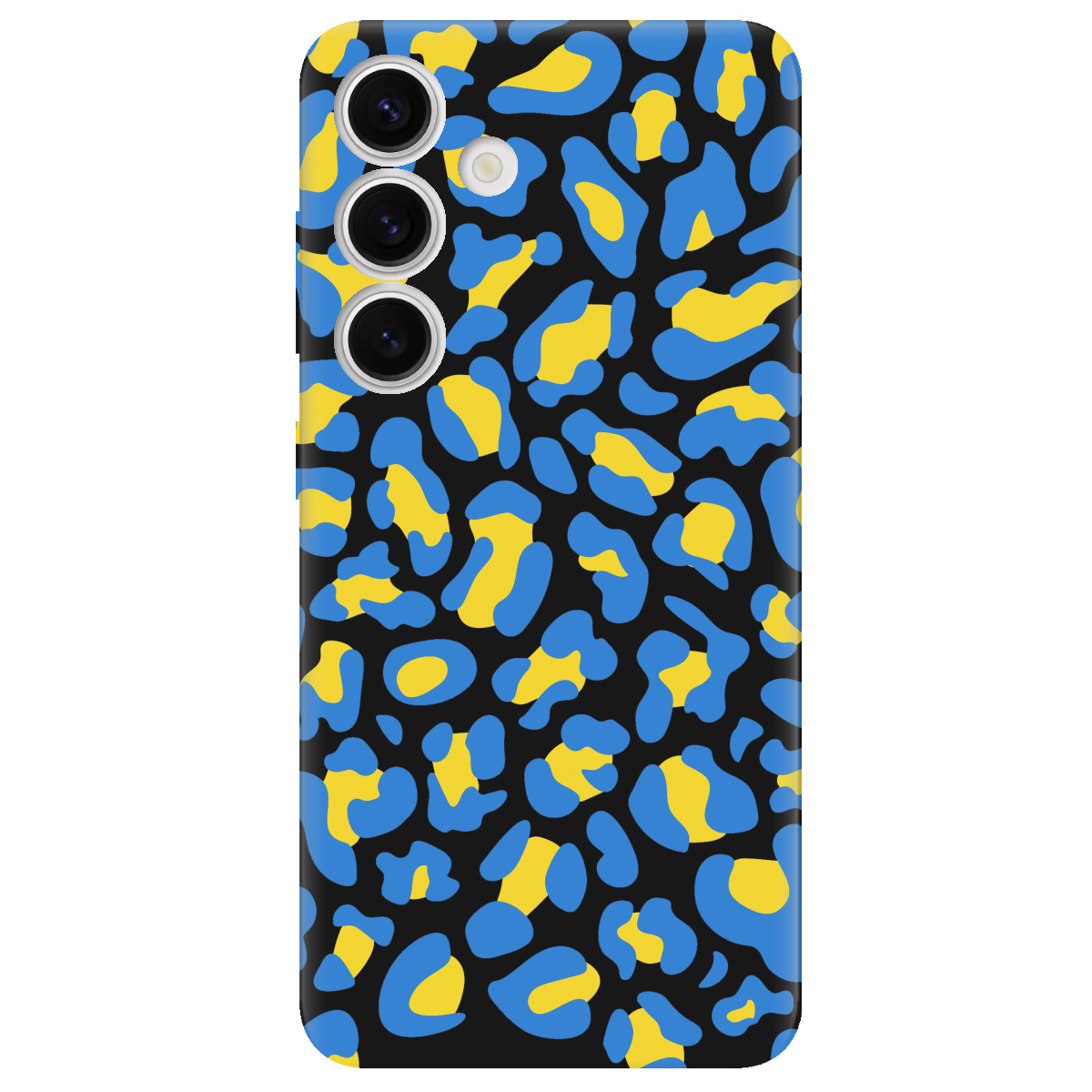 Чехол для Samsung Galaxy S25 Plus черный матовый soft touch LeopardUA - фото 1 - Чехлы для телефонов