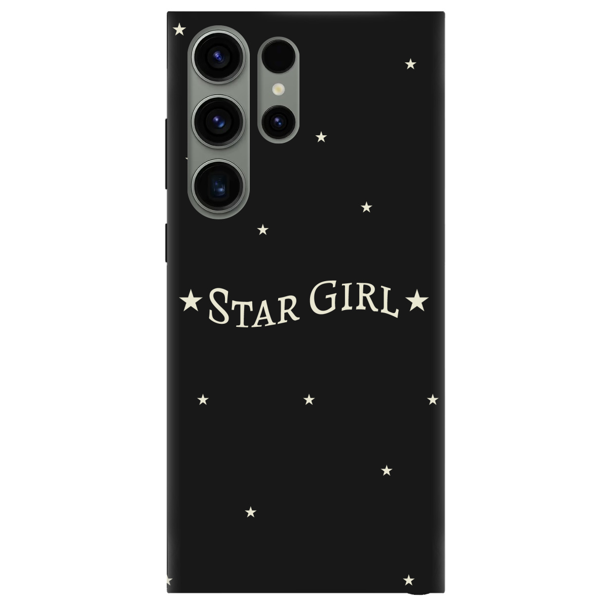 Чохол для Samsung Galaxy S23 Ultra чорний матовий soft touch Star girl - фото 1 - Чохли для телефонів