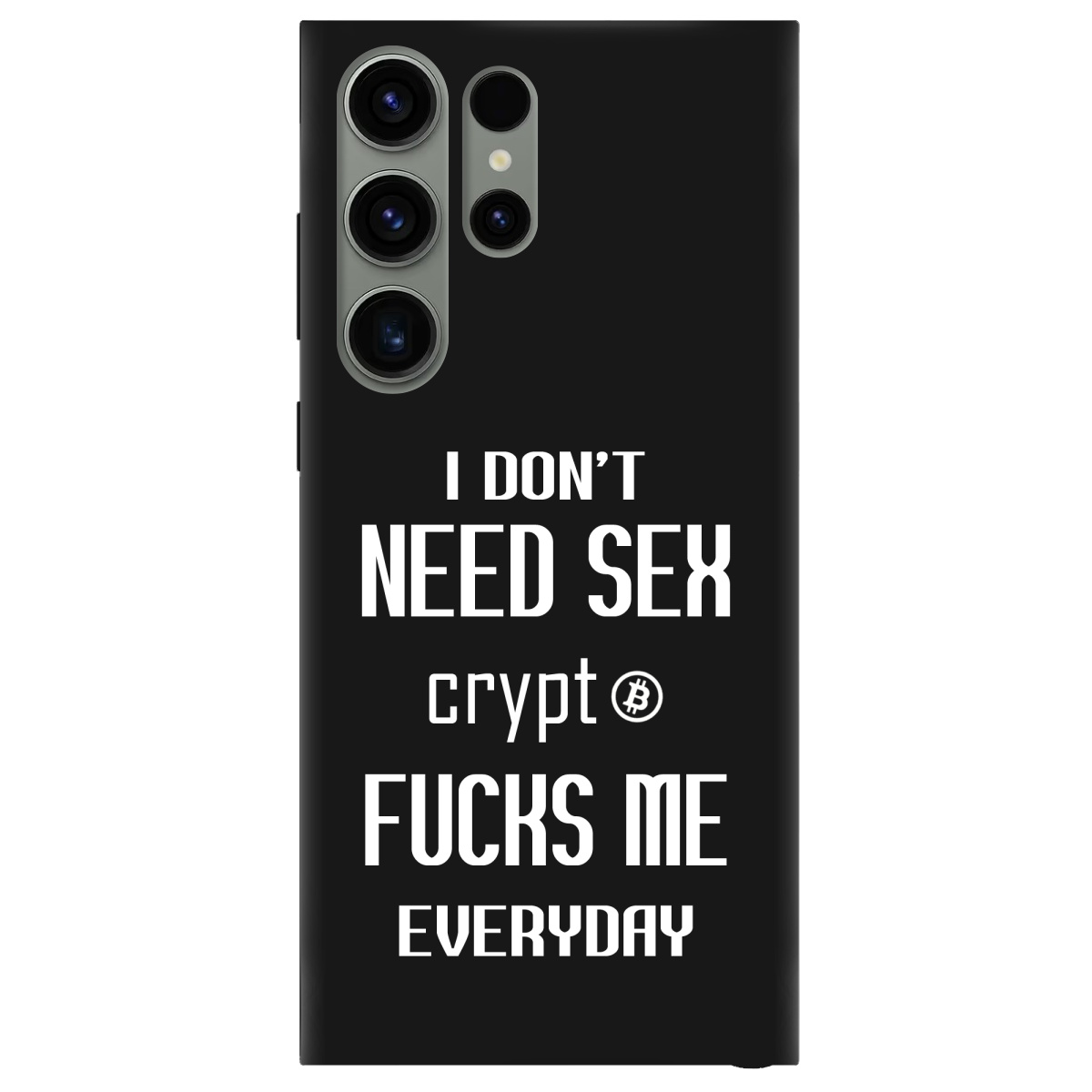 Чохол для Samsung Galaxy S23 Ultra чорний матовий soft touch Crypt - фото 1 - Чохли для телефонів