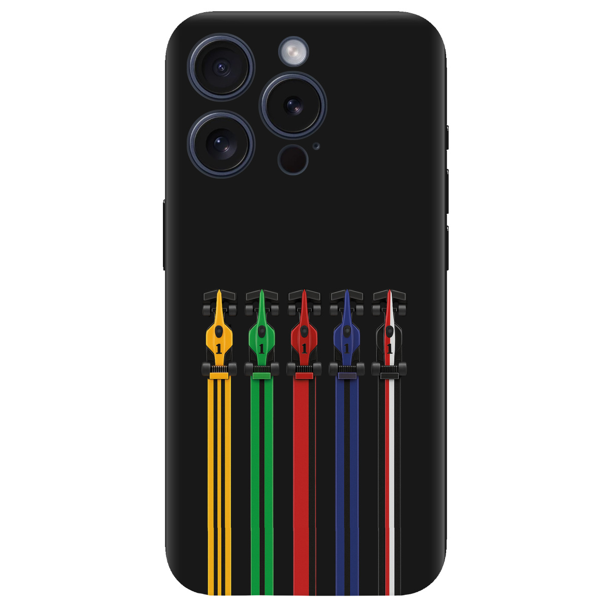 Чехол для Apple iPhone 15 Pro Max черный матовый soft touch Рев двигателей - фото 1 - Чехлы для телефонов