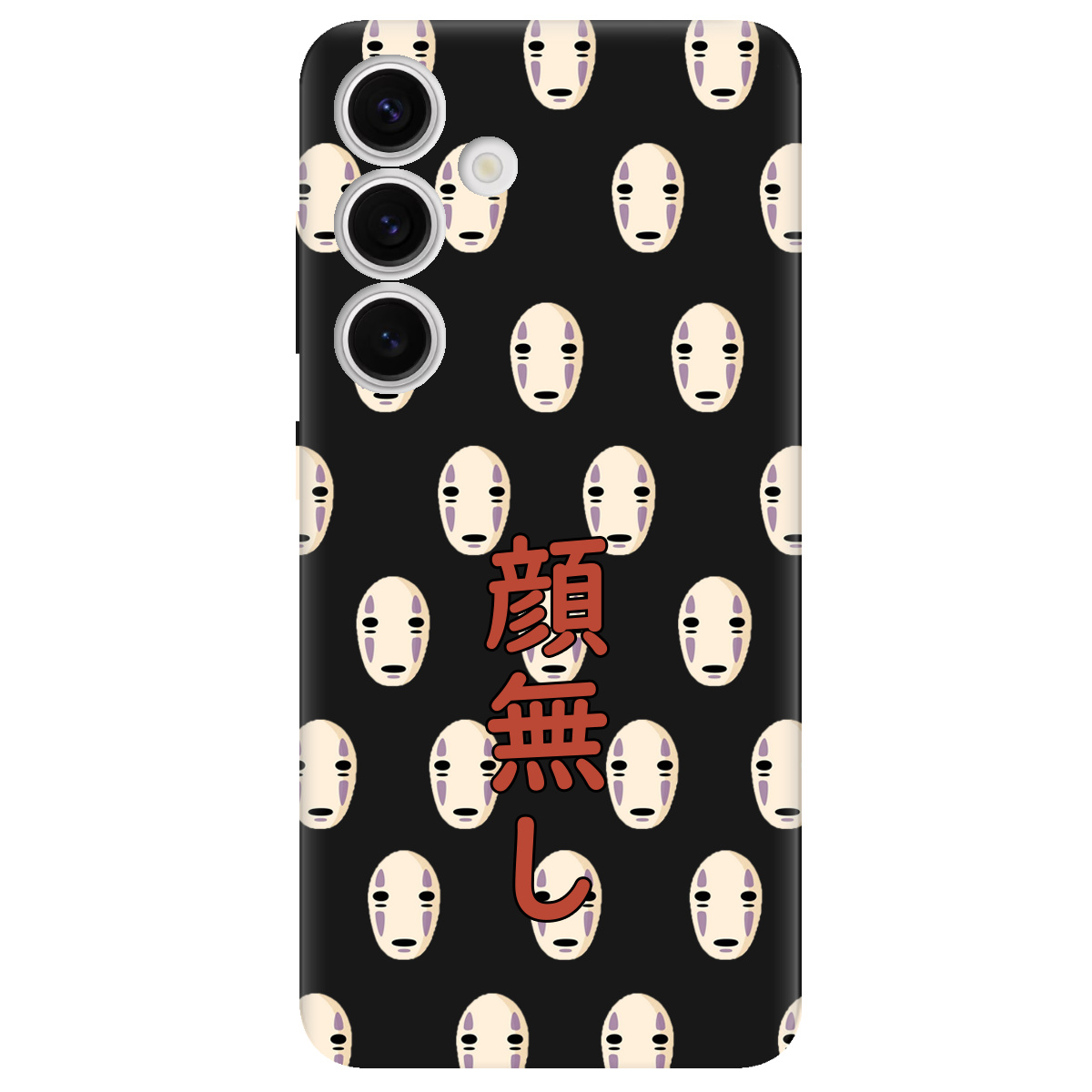 Чехол для Samsung Galaxy S25 Plus черный матовый soft touch Унесенные привидениями - фото 1 - Чехлы для телефонов