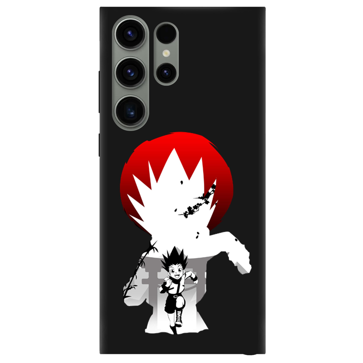 Чохол для Samsung Galaxy S23 Ultra чорний матовий soft touch Гон - фото 1 - Чохли для телефонів