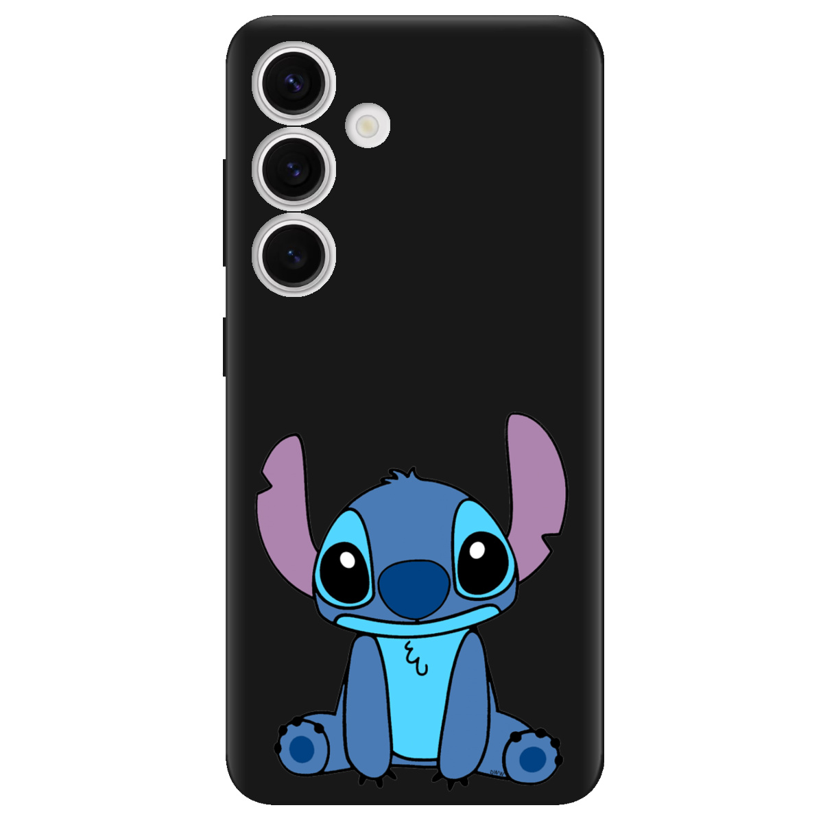 Чохол для Samsung Galaxy S25 Plus чорний матовий soft touch Стіч - фото 1 - Чохли для телефонів