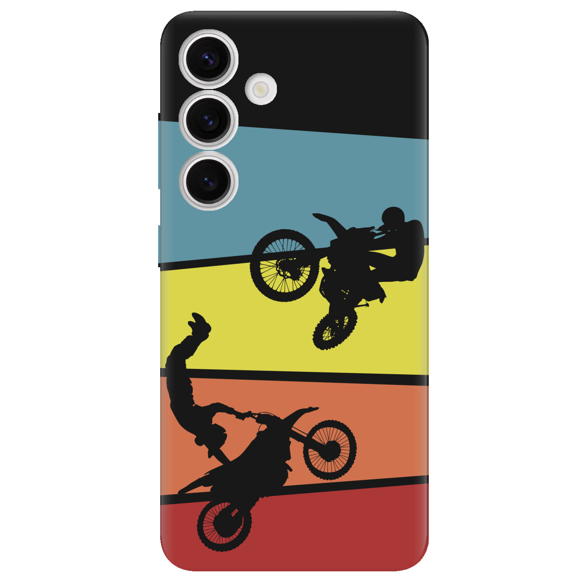 Чохол для Samsung Galaxy S25 Plus чорний матовий soft touch Летючий мотор - фото 1 - Чохли для телефонів