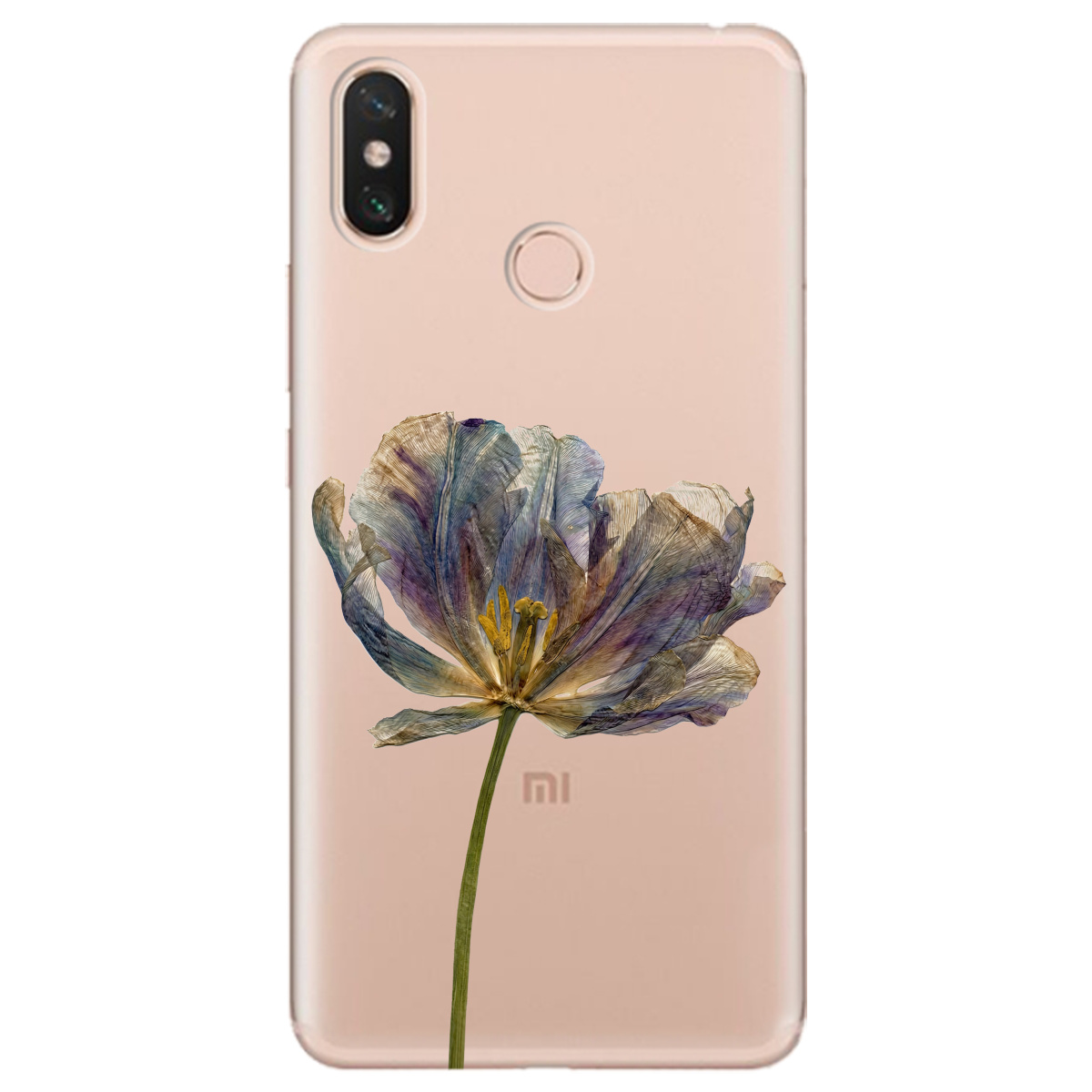 Чохол для Xiaomi Mi Max 3 прозорий Ніжний сухоцвіт - фото 1 - Чохли для телефонів