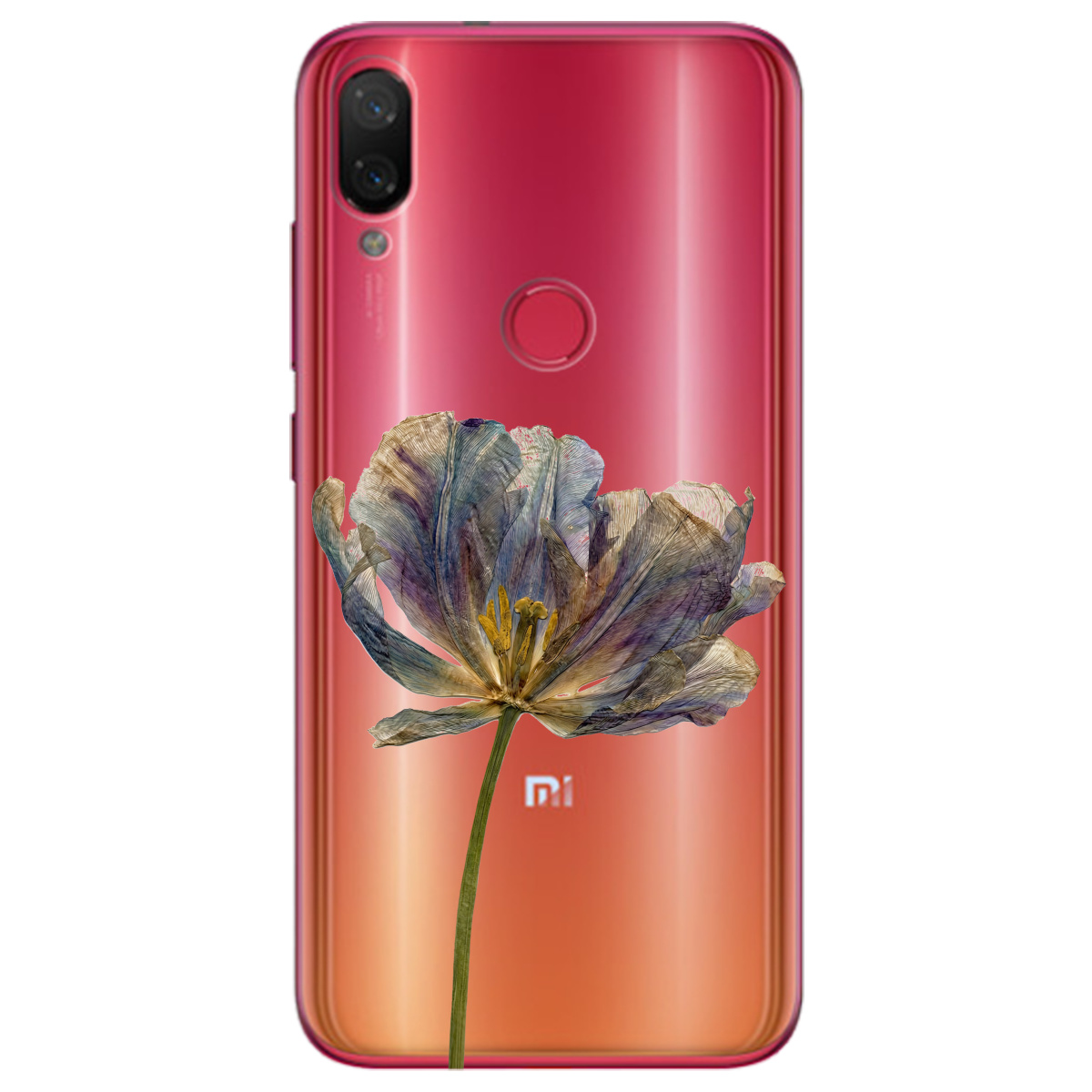 Чехол для Xiaomi Mi Play прозрачный Нежный сухоцвет - фото 1 - Чехлы для телефонов