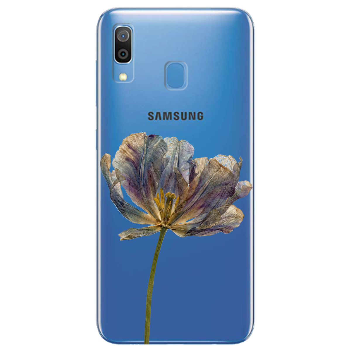 Чохол для Samsung Galaxy A30 прозорий Ніжний сухоцвіт - фото 1 - Чохли для телефонів