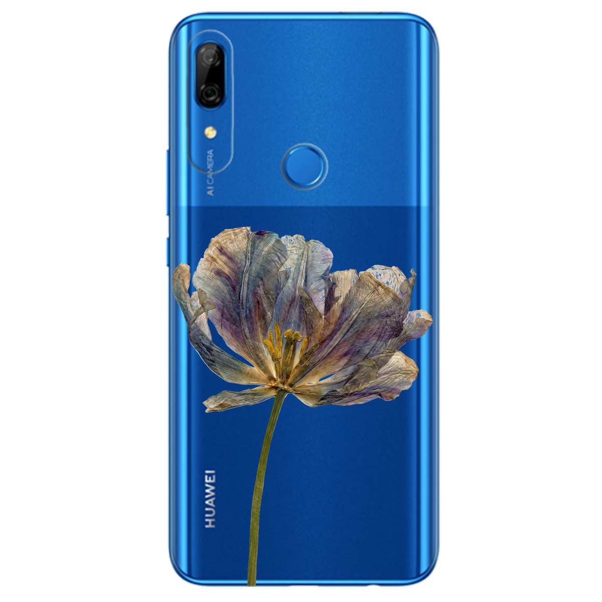 Чехол для Huawei P Smart Z прозрачный Нежный сухоцвет - фото 1 - Чехлы для телефонов