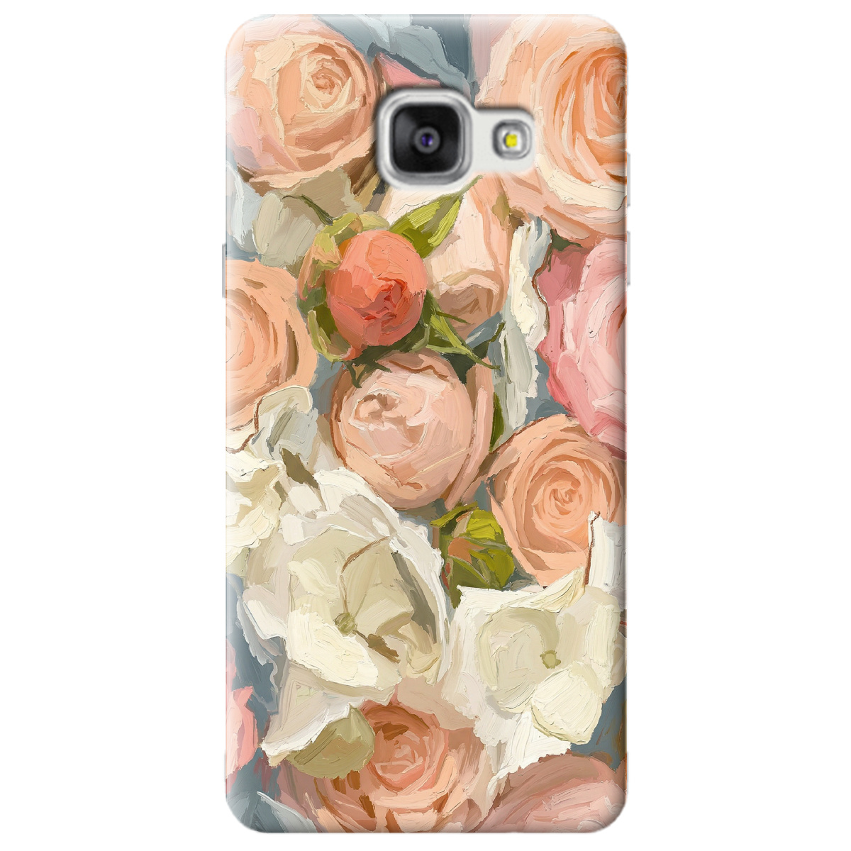 Чохол для Samsung Galaxy A5 2016 прозорий Пастель у квітах - фото 1 - Чохли для телефонів