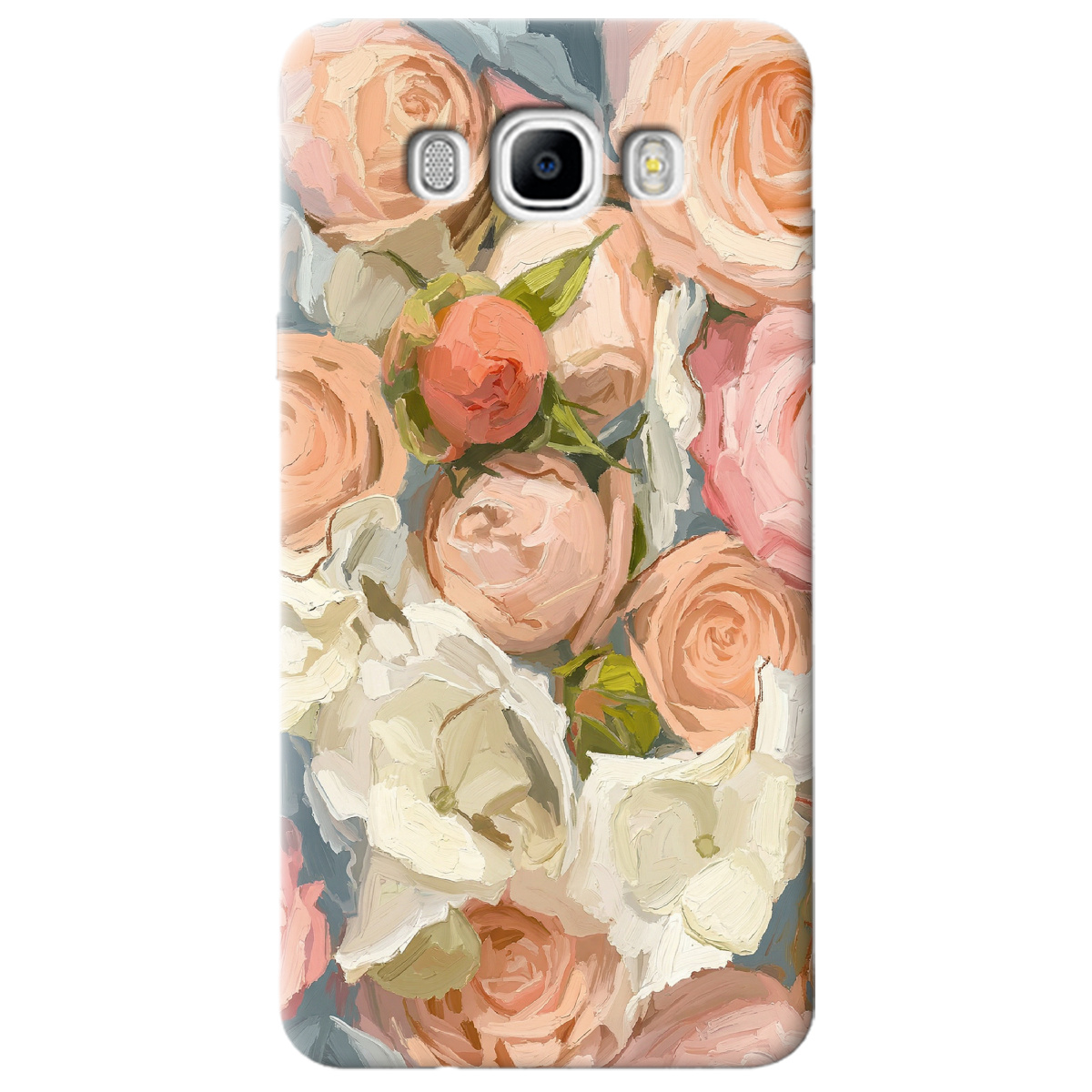 Чехол для Samsung Galaxy J7 2016 прозрачный Пастель в цветах - фото 1 - Чехлы для телефонов