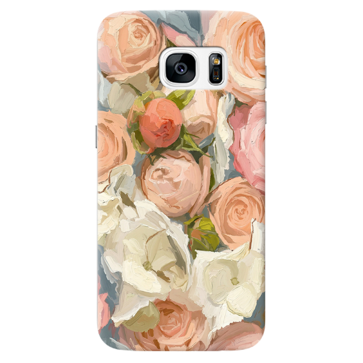 Чохол для Samsung Galaxy S7 прозорий Пастель у квітах - фото 1 - Чохли для телефонів