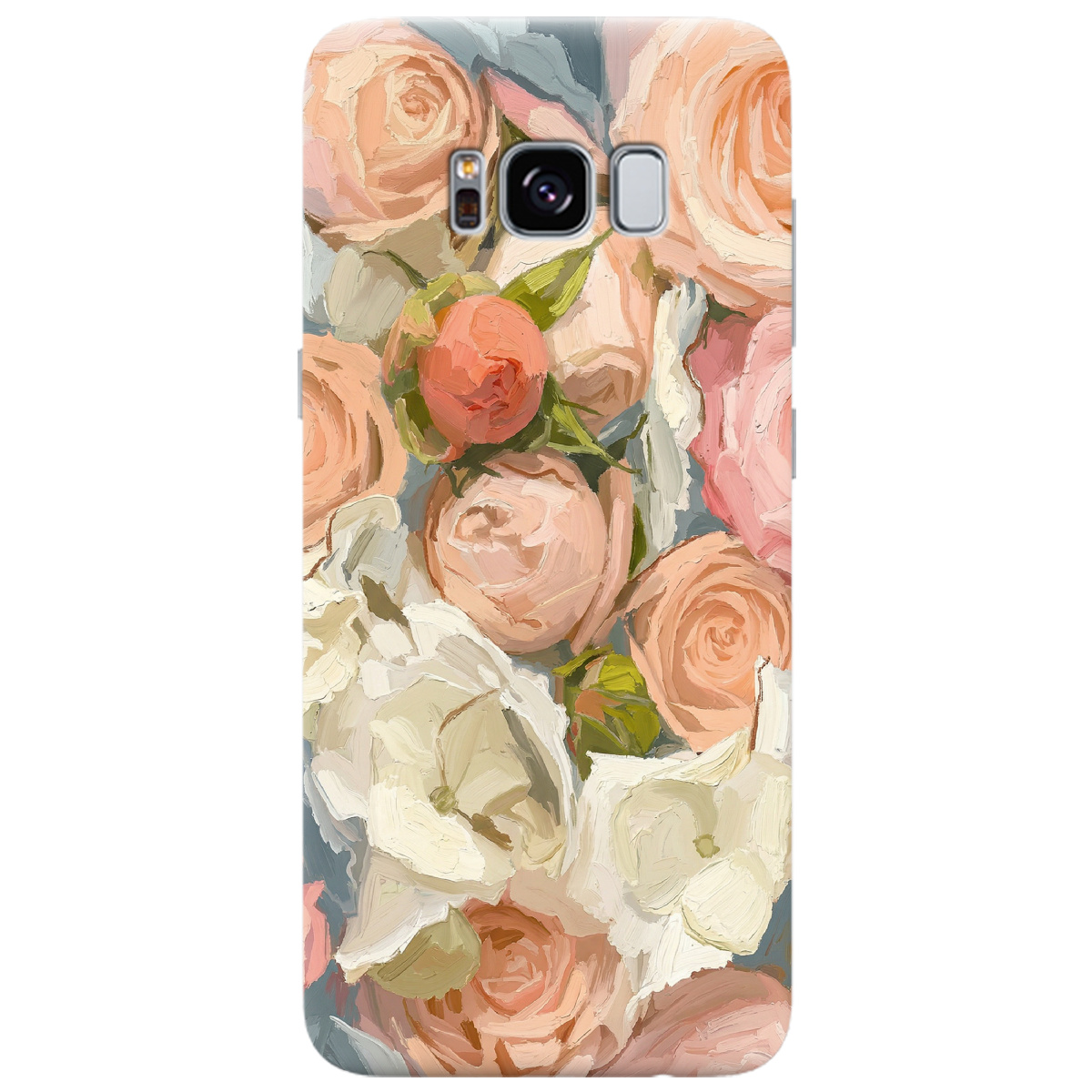 Чохол для Samsung Galaxy S8 прозорий Пастель у квітах - фото 1 - Чохли для телефонів