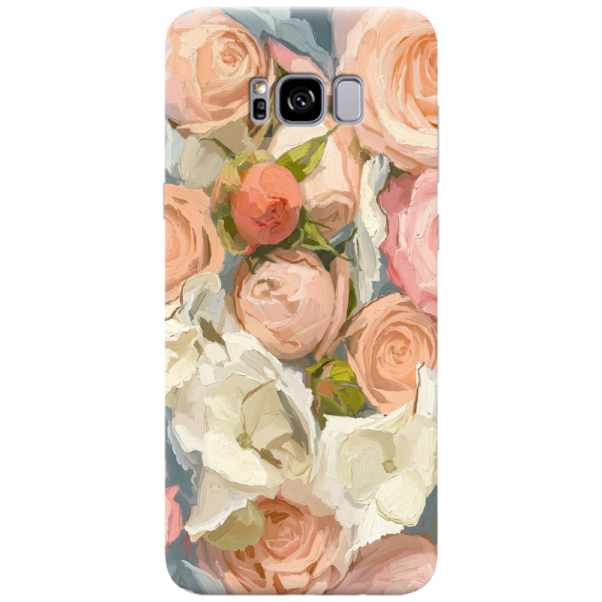 Чохол для Samsung Galaxy S8 Plus прозорий Пастель у квітах - фото 1 - Чохли для телефонів