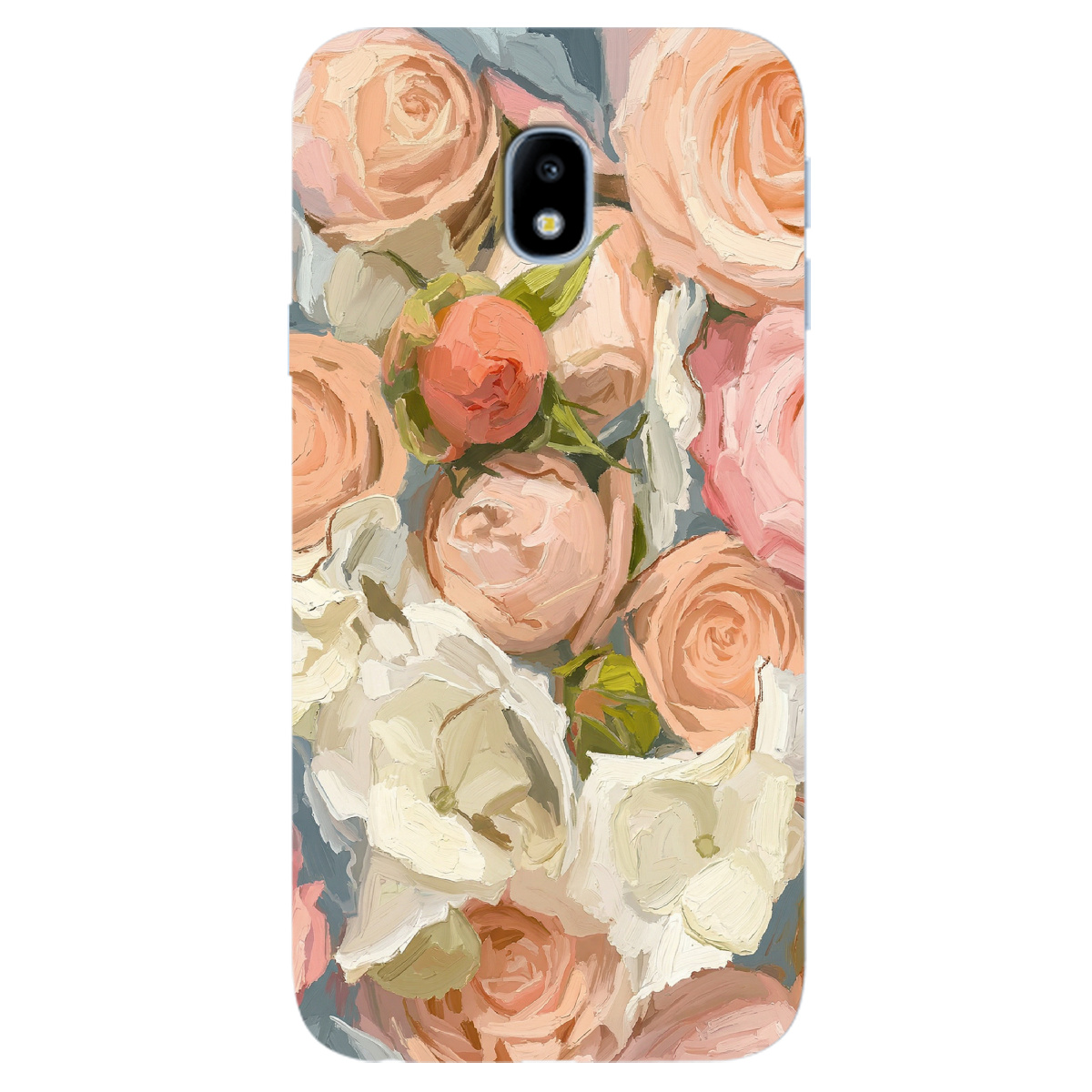 Чехол для Samsung Galaxy J3 2017 прозрачный Пастель в цветах - фото 1 - Чехлы для телефонов