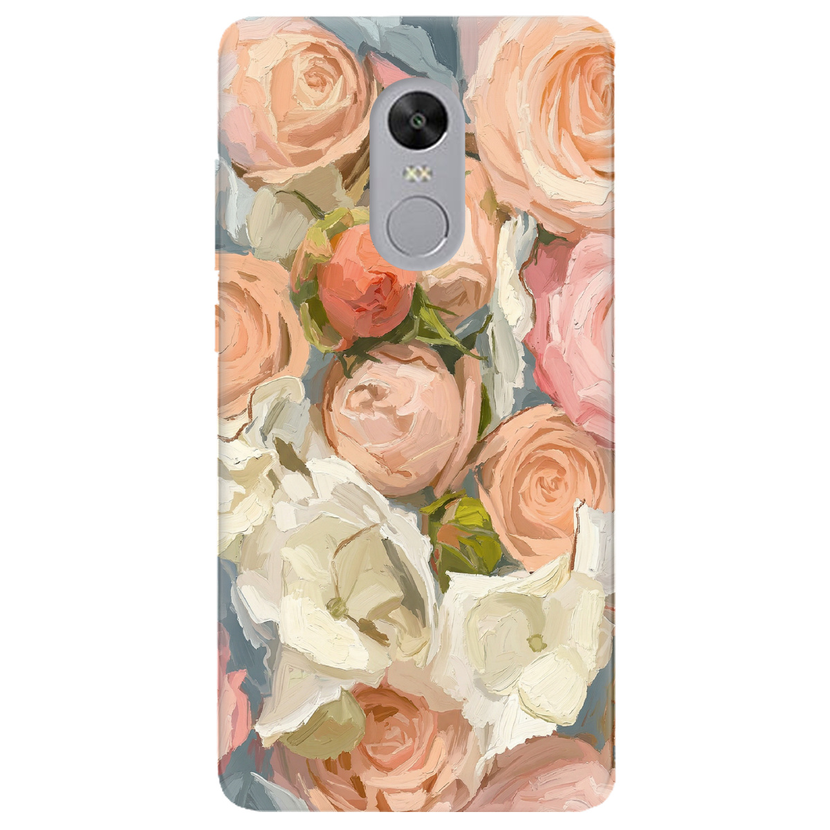 Чехол для Xiaomi Redmi 5 Plus прозрачный Пастель в цветах - фото 1 - Чехлы для телефонов