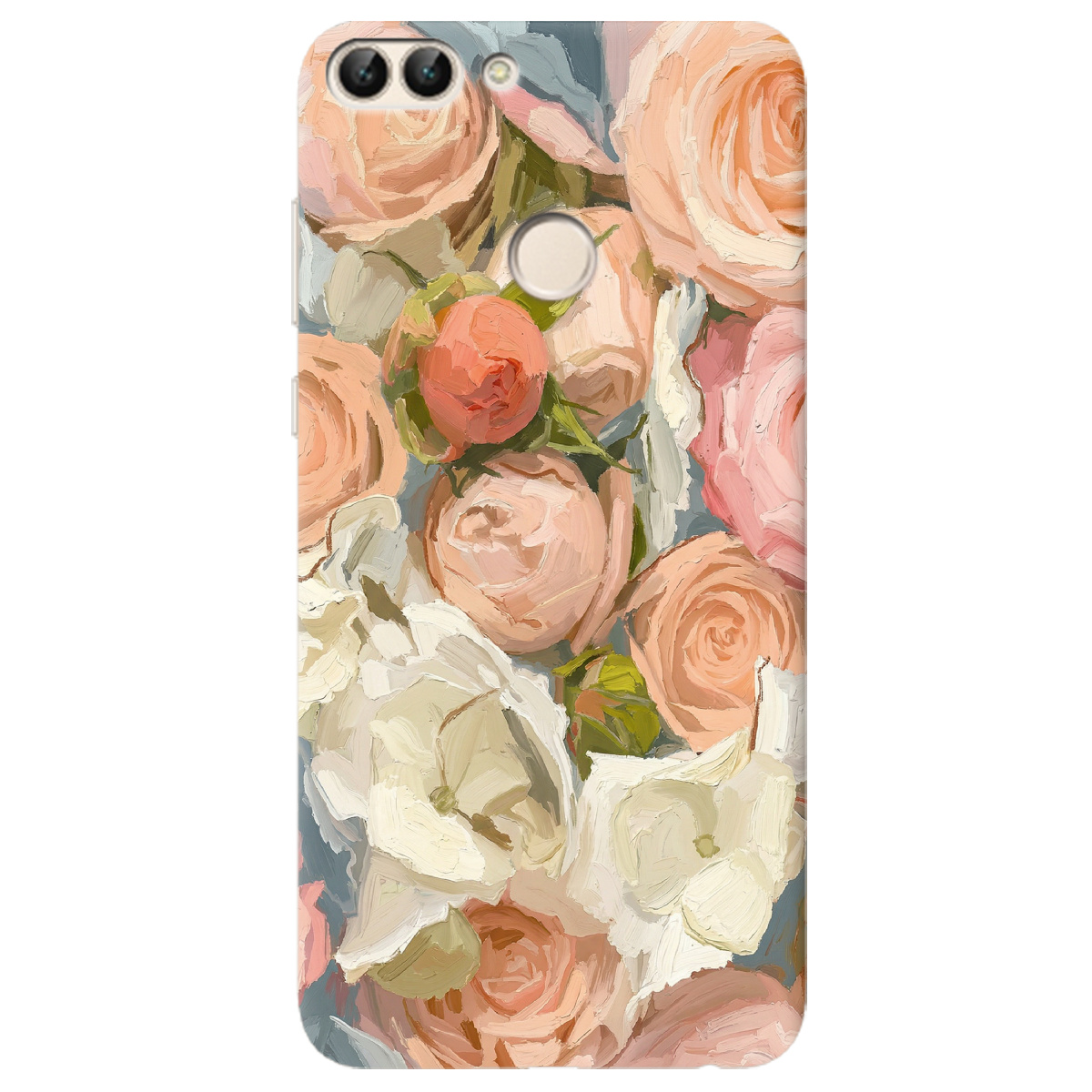 Чехол для Huawei P Smart прозрачный Пастель в цветах - фото 1 - Чехлы для телефонов