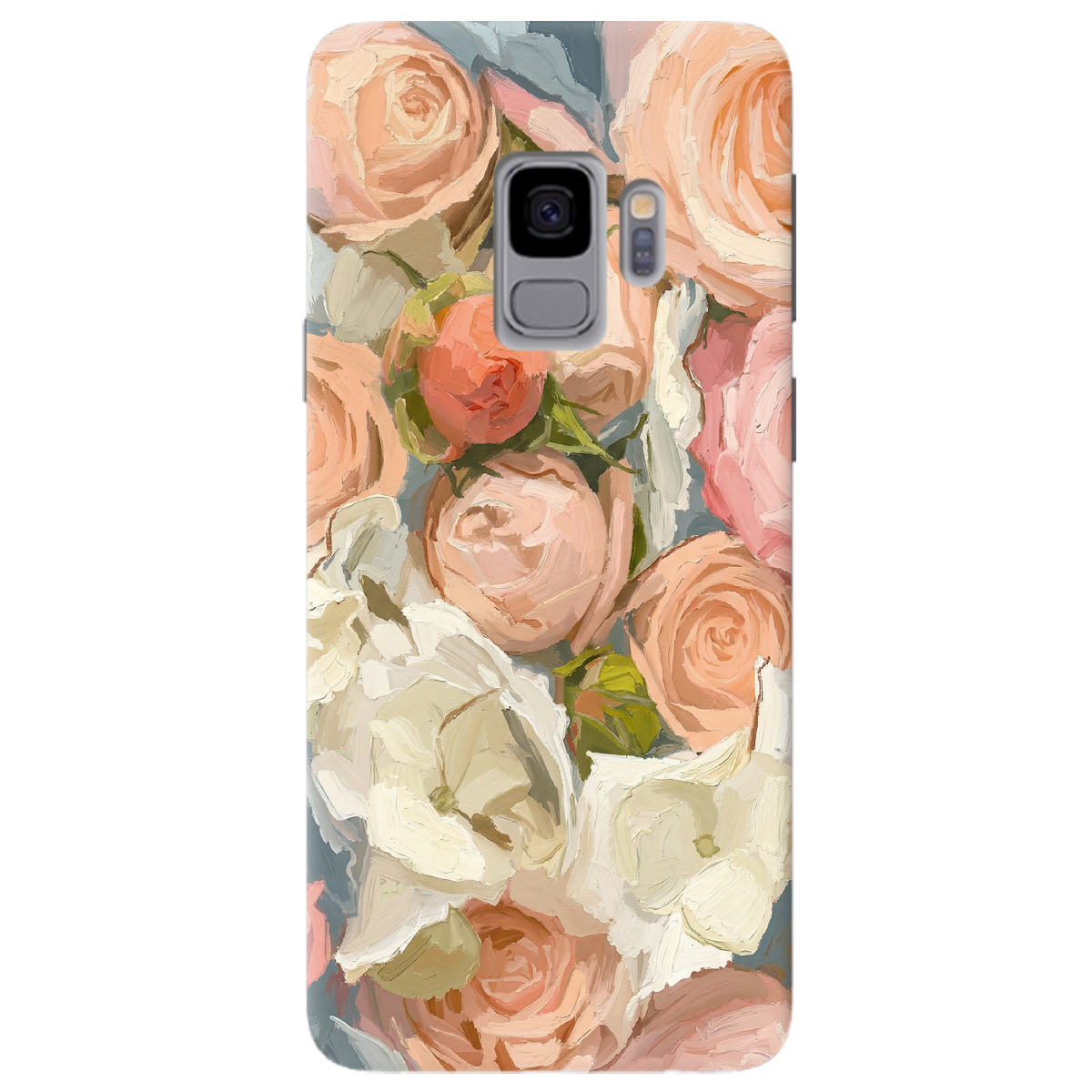 Чехол для Samsung Galaxy S9 прозрачный Пастель в цветах - фото 1 - Чехлы для телефонов