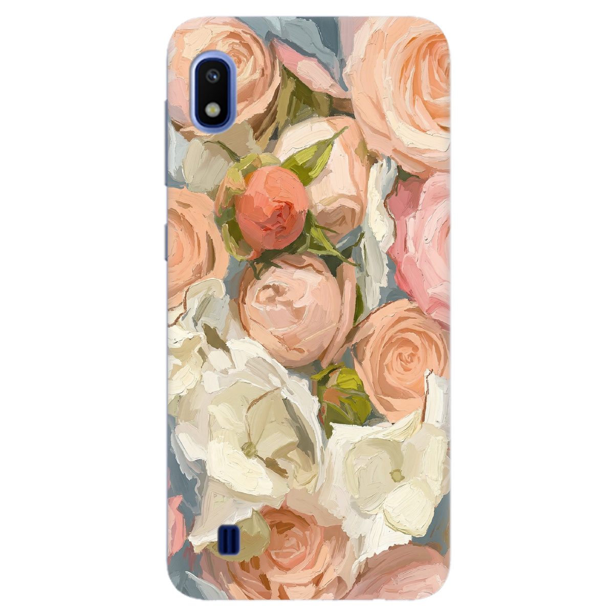 Чехол для Samsung Galaxy A10 прозрачный Пастель в цветах - фото 1 - Чехлы для телефонов