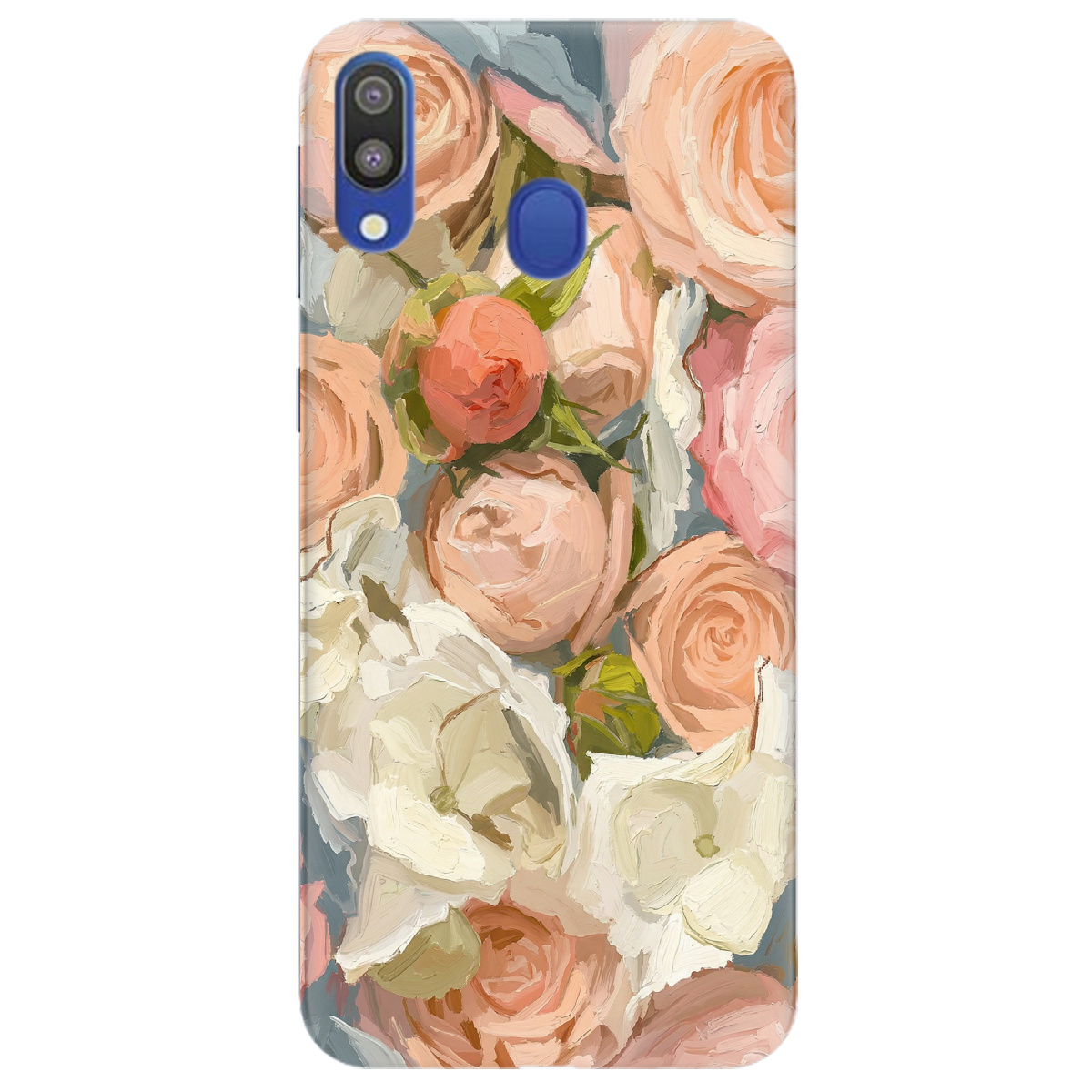 Чохол для Samsung Galaxy M20 прозорий Пастель у квітах - фото 1 - Чохли для телефонів