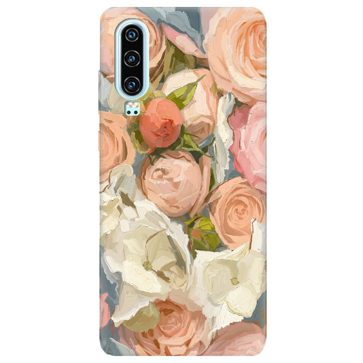 Чехол для Huawei P30 прозрачный Пастель в цветах - фото 1 - Чехлы для телефонов