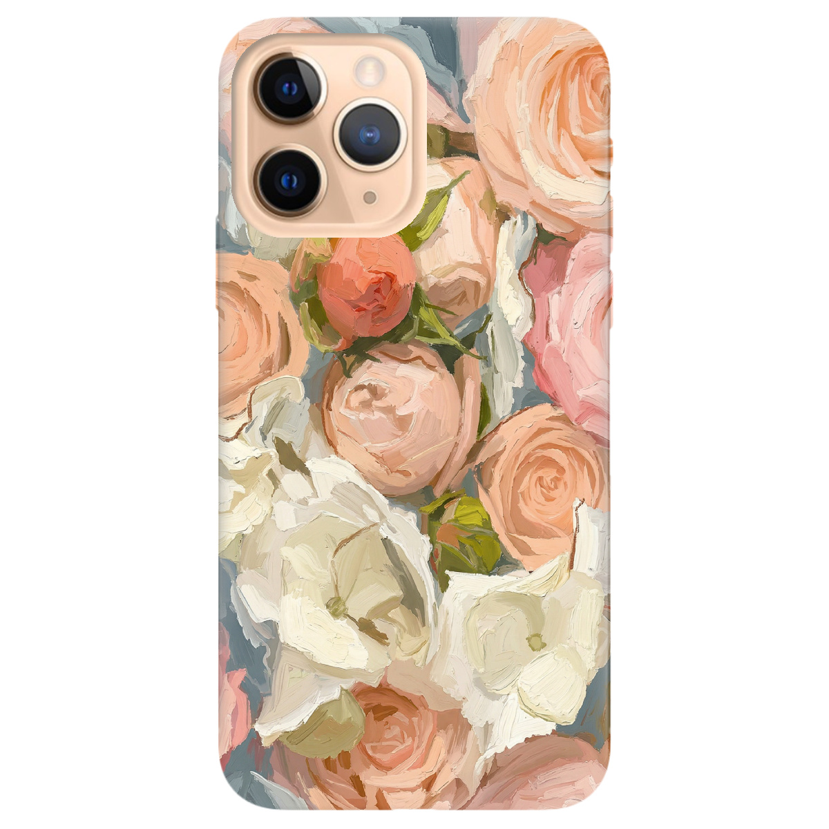 Чехол для Apple iPhone 11 Pro прозрачный Пастель в цветах - фото 1 - Чехлы для телефонов