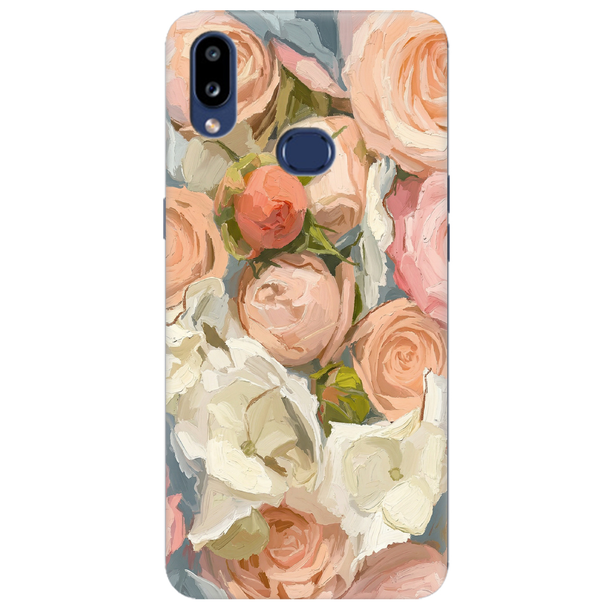 Чохол для Samsung Galaxy A10s прозорий Пастель у квітах - фото 1 - Чохли для телефонів