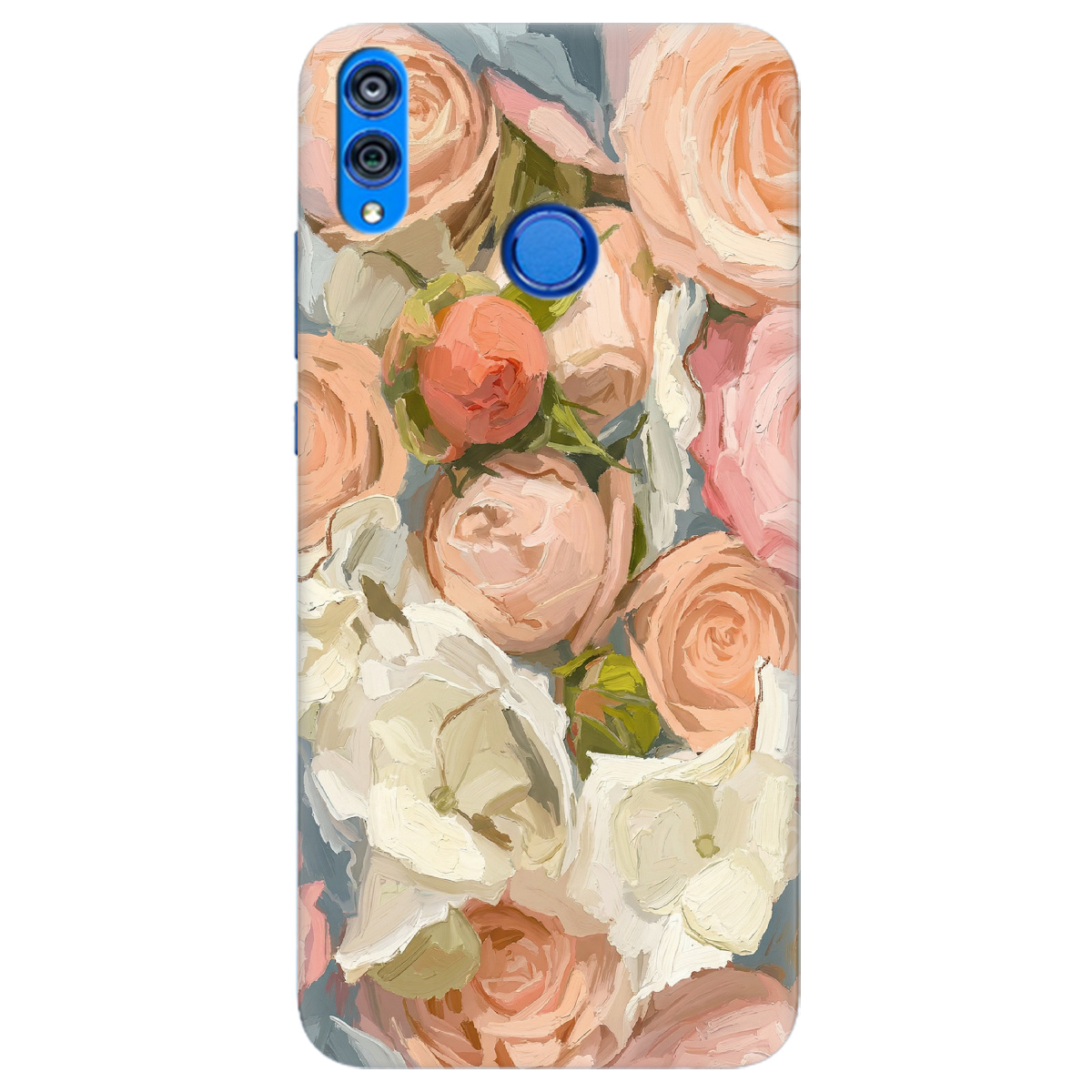 Чехол для Huawei Honor 8x прозрачный Пастель в цветах - фото 1 - Чехлы для телефонов