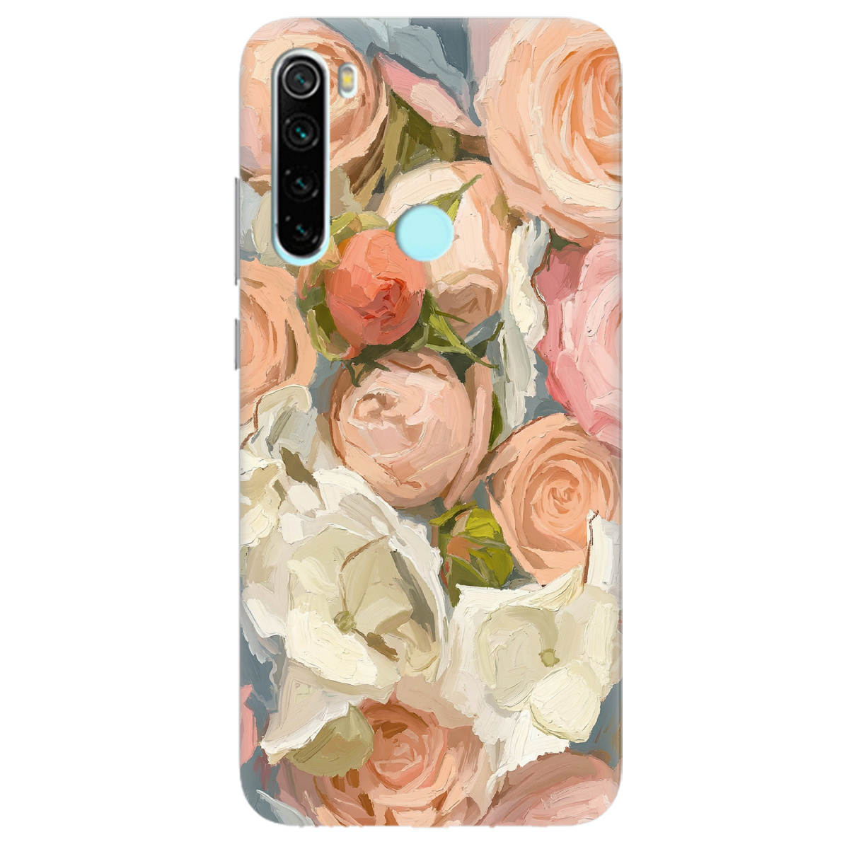 Чехол для Xiaomi Redmi Note 8T прозрачный Пастель в цветах - фото 1 - Чехлы для телефонов