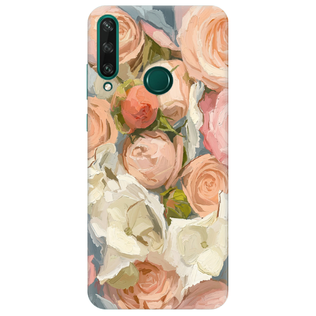 Чехол для Huawei Y6p прозрачный Пастель в цветах - фото 1 - Чехлы для телефонов