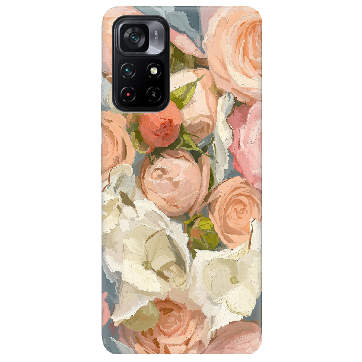 Чехол для Xiaomi Poco M4 Pro 5G прозрачный Пастель в цветах - фото 1 - Чехлы для телефонов