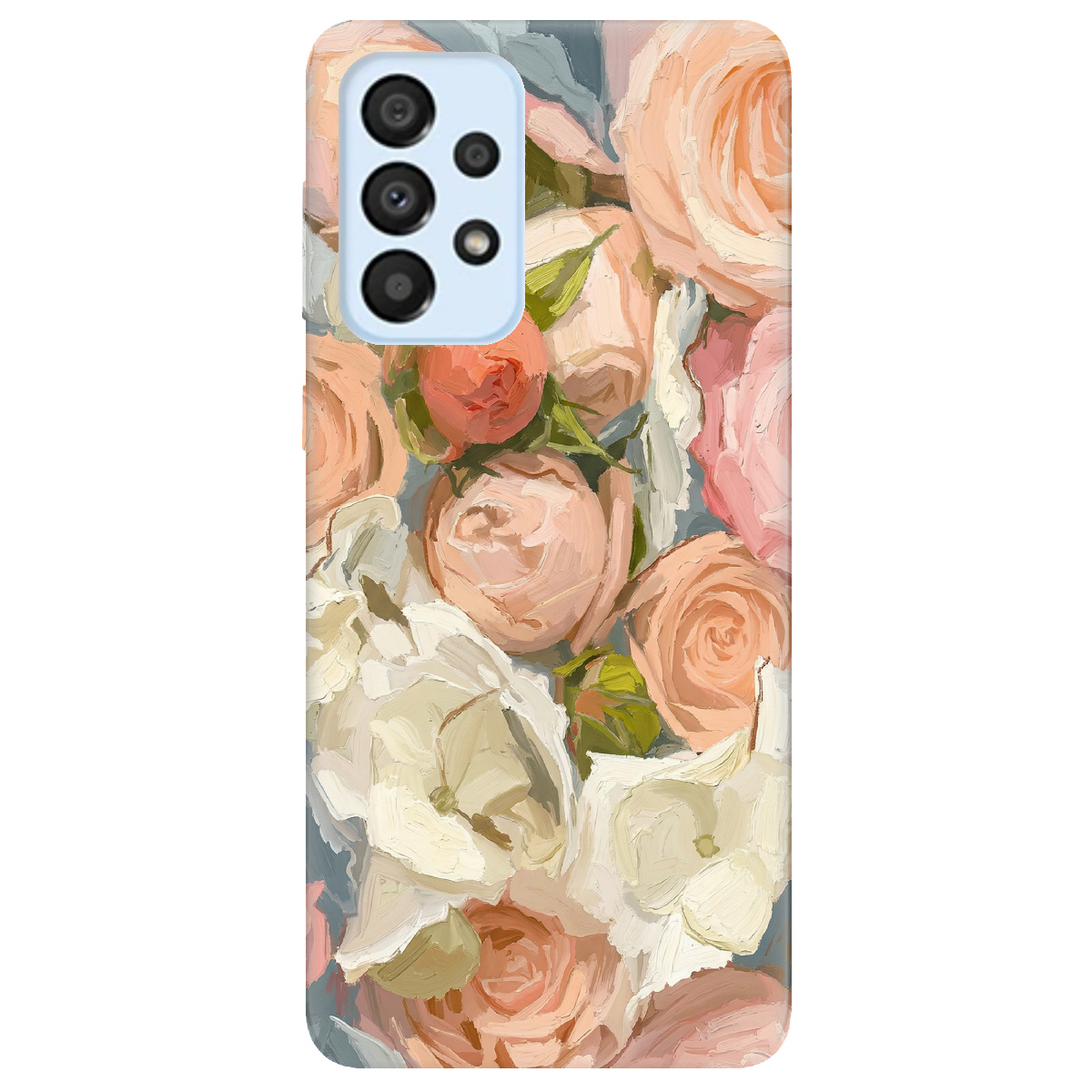 Чохол для Samsung Galaxy A33 прозорий Пастель у квітах - фото 1 - Чохли для телефонів