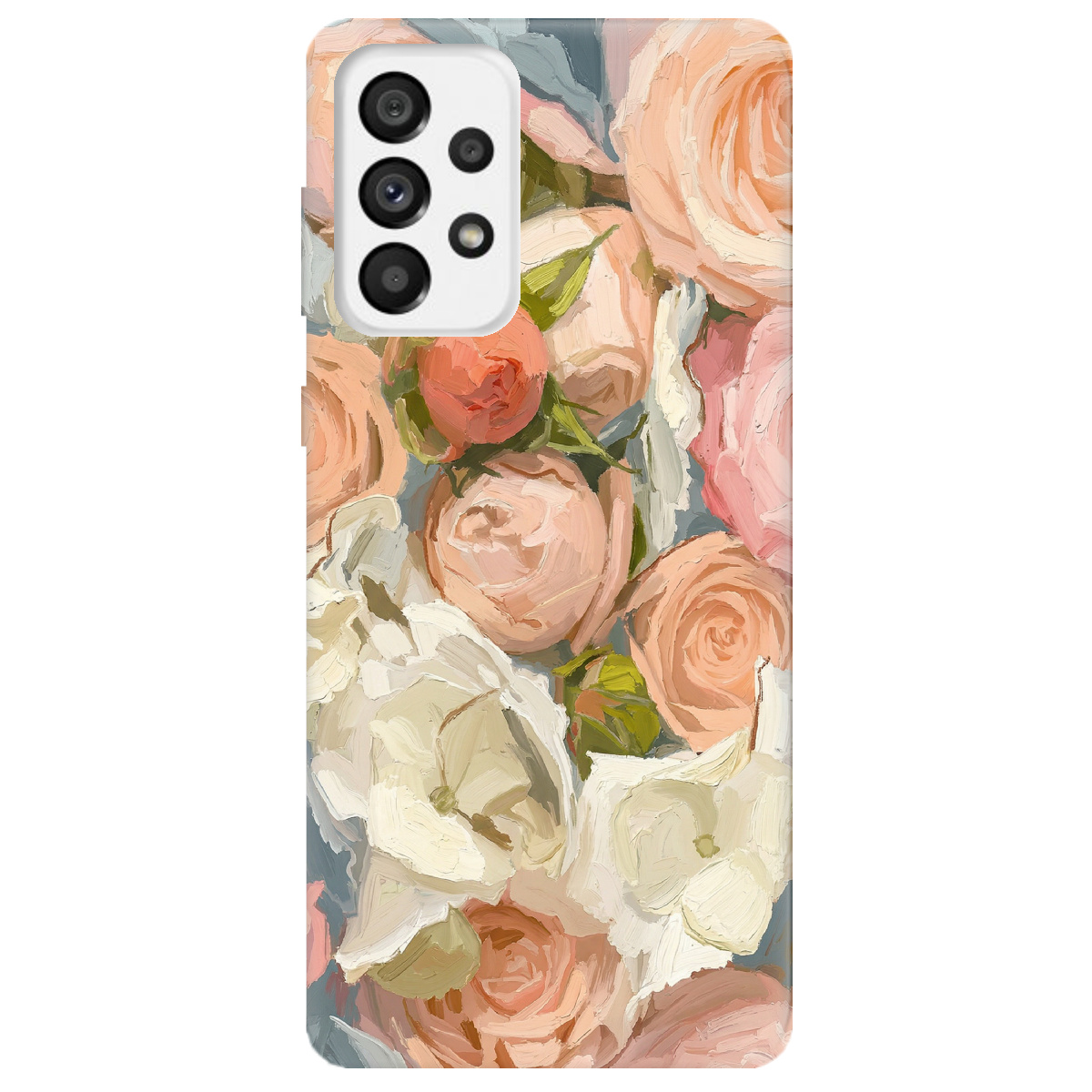 Чехол для Samsung Galaxy A73 прозрачный Пастель в цветах - фото 1 - Чехлы для телефонов