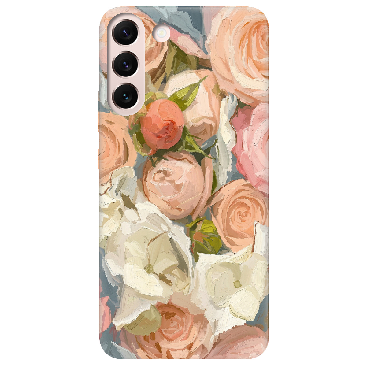Чохол для Samsung Galaxy S22 Plus прозорий Пастель у квітах - фото 1 - Чохли для телефонів
