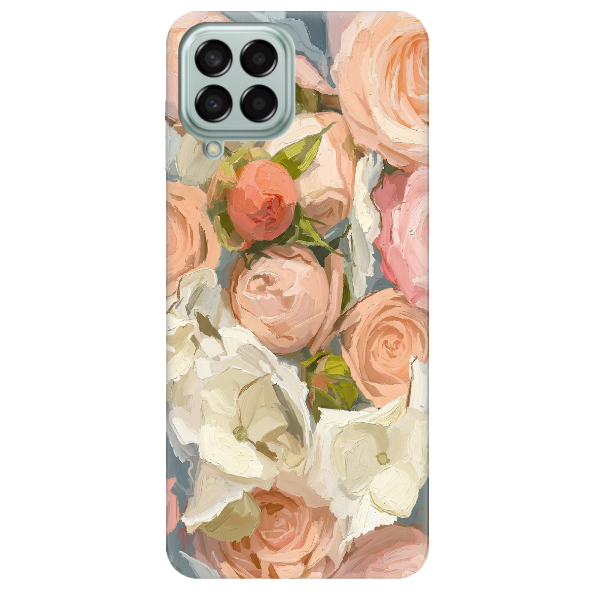 Чехол для Samsung Galaxy M53 прозрачный Пастель в цветах - фото 1 - Чехлы для телефонов