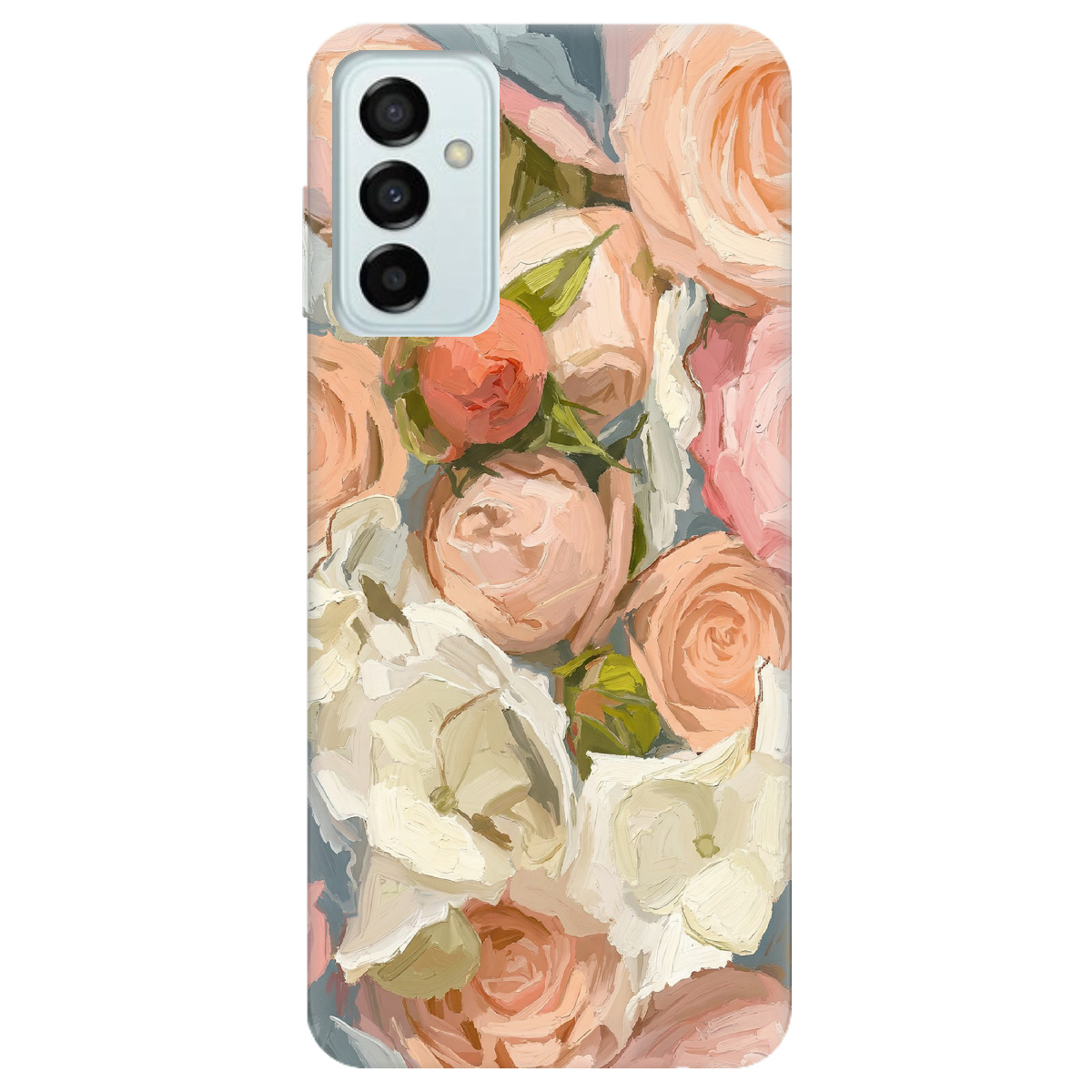 Чехол для Samsung Galaxy M23 5G прозрачный Пастель в цветах - фото 1 - Чехлы для телефонов