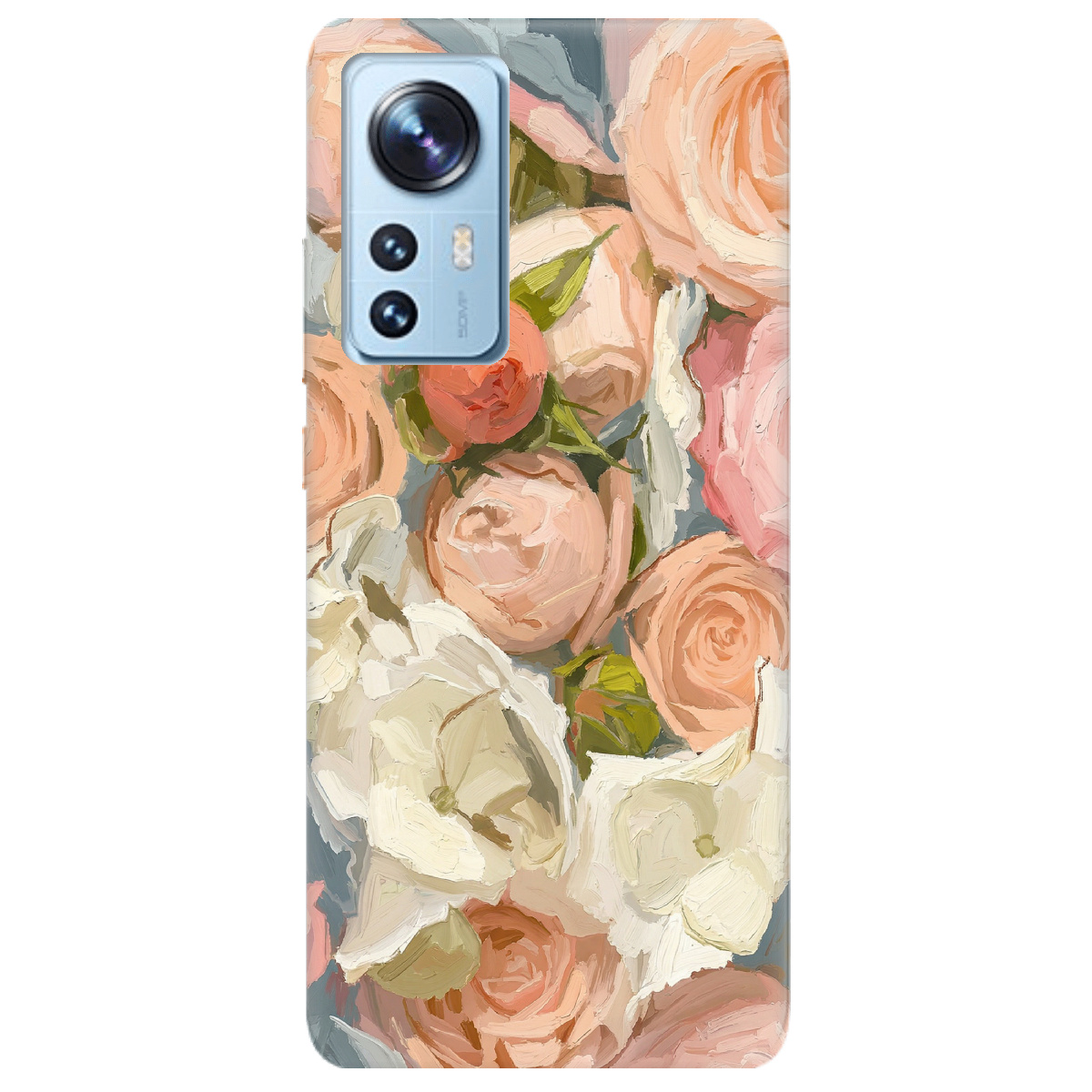 Чохол для Xiaomi 12X прозорий Пастель у квітах - фото 1 - Чохли для телефонів