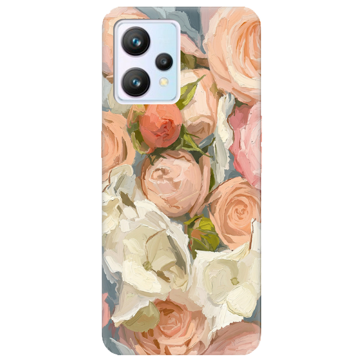 Чехол для Realme 9 прозрачный Пастель в цветах - фото 1 - Чехлы для телефонов