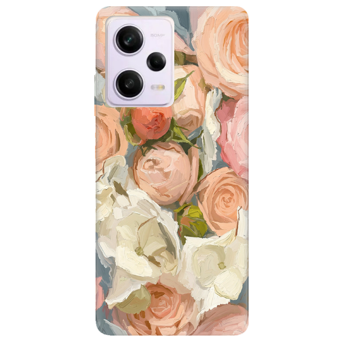 Чохол для Xiaomi Redmi Note 12 Pro 5G прозорий Пастель у квітах - фото 1 - Чохли для телефонів