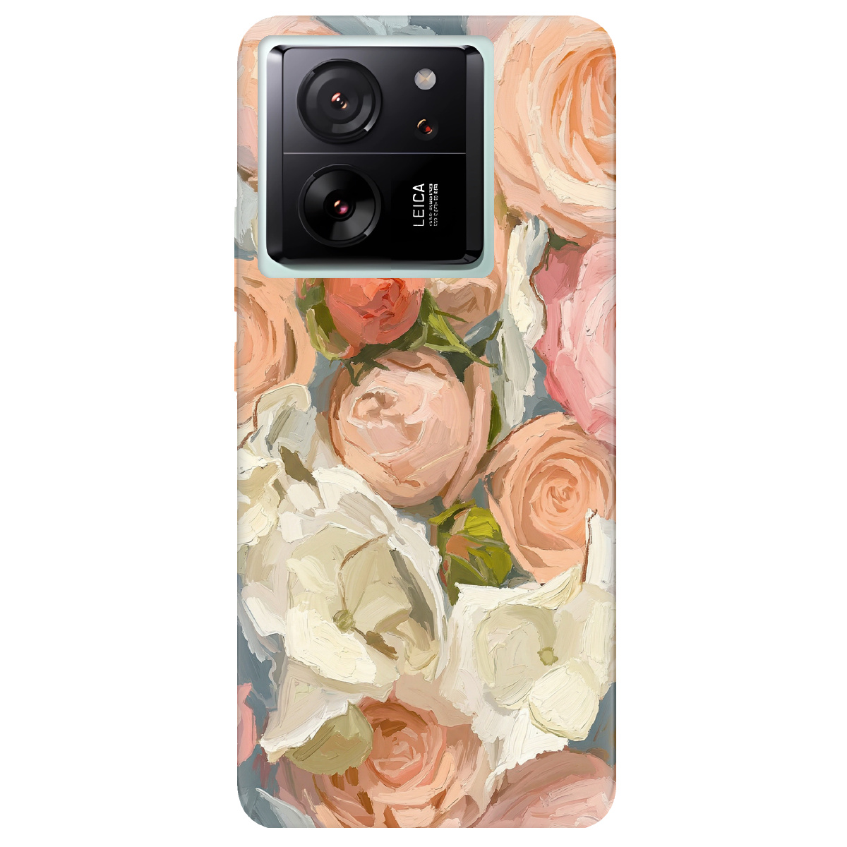 Чехол для Xiaomi 13T Pro прозрачный Пастель в цветах - фото 1 - Чехлы для телефонов