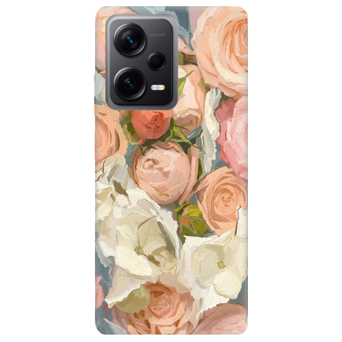 Чехол для Xiaomi Redmi Note 12 Pro + 5G прозрачный Пастель в цветах - фото 1 - Чехлы для телефонов