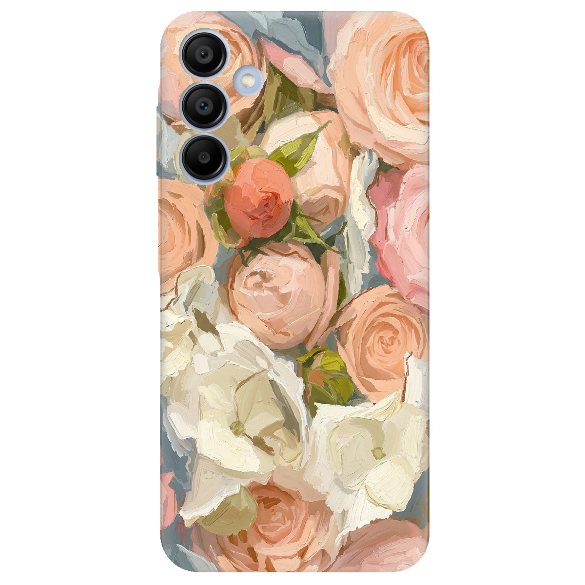 Чехол для Samsung Galaxy A15 прозрачный Пастель в цветах - фото 1 - Чехлы для телефонов