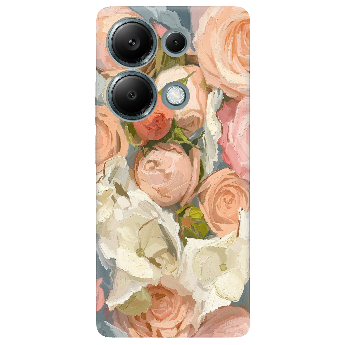 Чехол для Xiaomi Redmi Note 13 Pro 4G прозрачный Пастель в цветах - фото 1 - Чехлы для телефонов