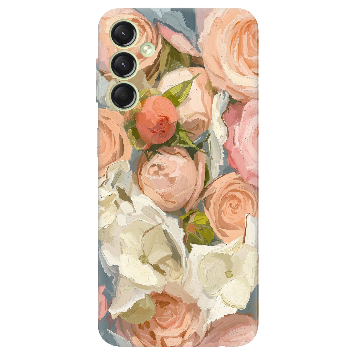 Чехол для Samsung Galaxy A24 4G прозрачный Пастель в цветах - фото 1 - Чехлы для телефонов