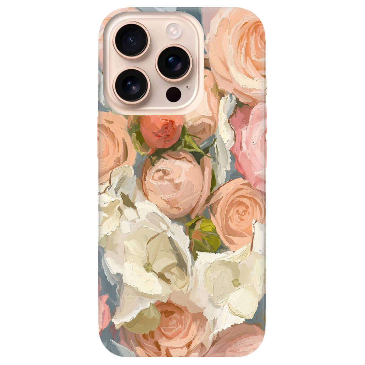 Чехол для Apple iPhone 16 Pro прозрачный Пастель в цветах - фото 1 - Чехлы для телефонов