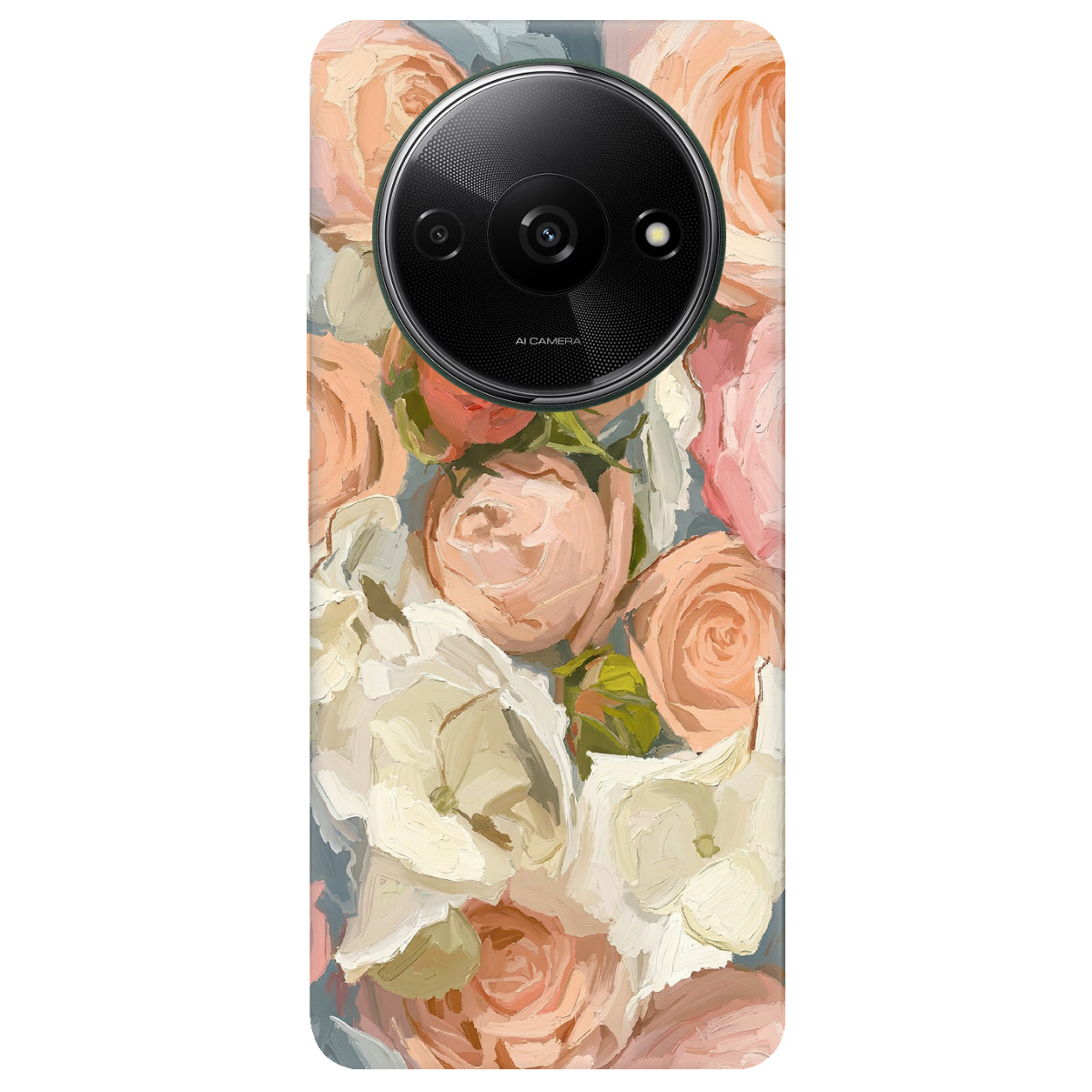 Чохол для Xiaomi Redmi A3 прозорий Пастель у квітах - фото 1 - Чохли для телефонів