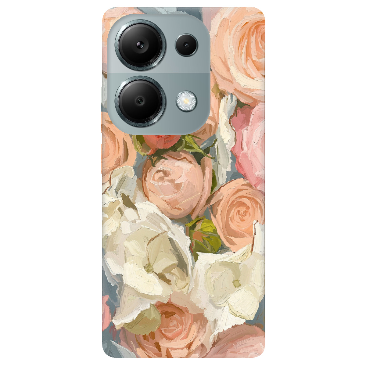 Чохол для Xiaomi Poco M6 Pro 4G прозорий Пастель у квітах - фото 1 - Чохли для телефонів