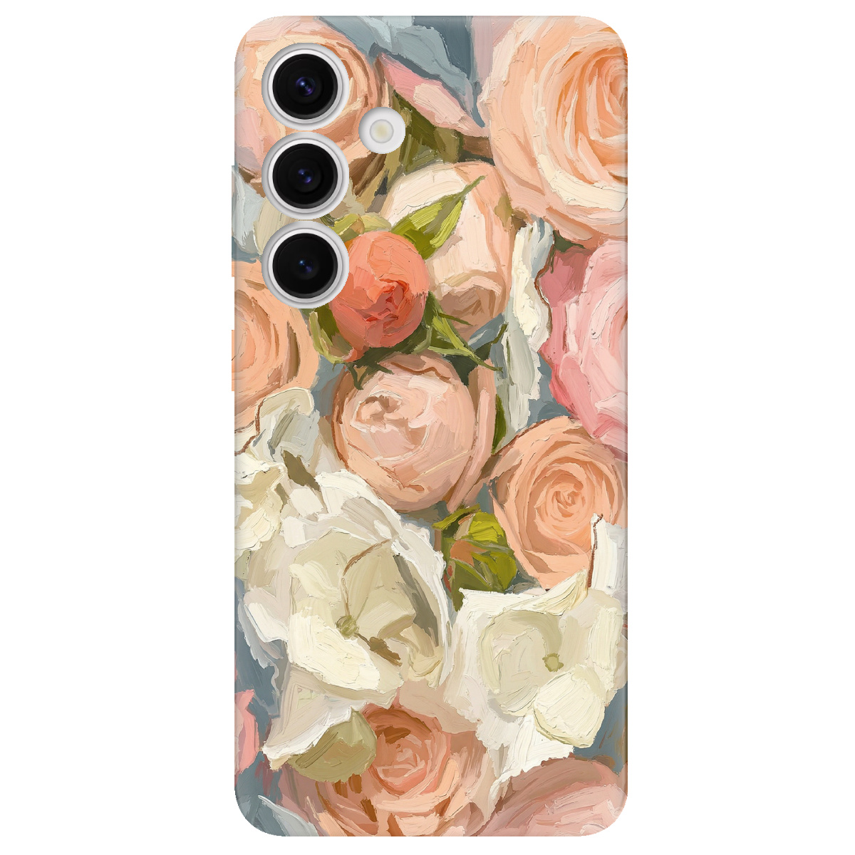 Чехол для Samsung Galaxy S25 прозрачный Пастель в цветах - фото 1 - Чехлы для телефонов